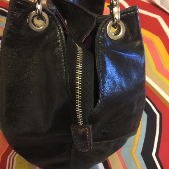 Barney New York distressed leather satchel - Picture 2 of 4